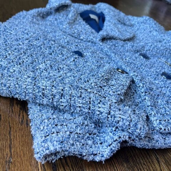 Chicos Open Front Tweed Jacket Size 2 - Picture 11 of 11